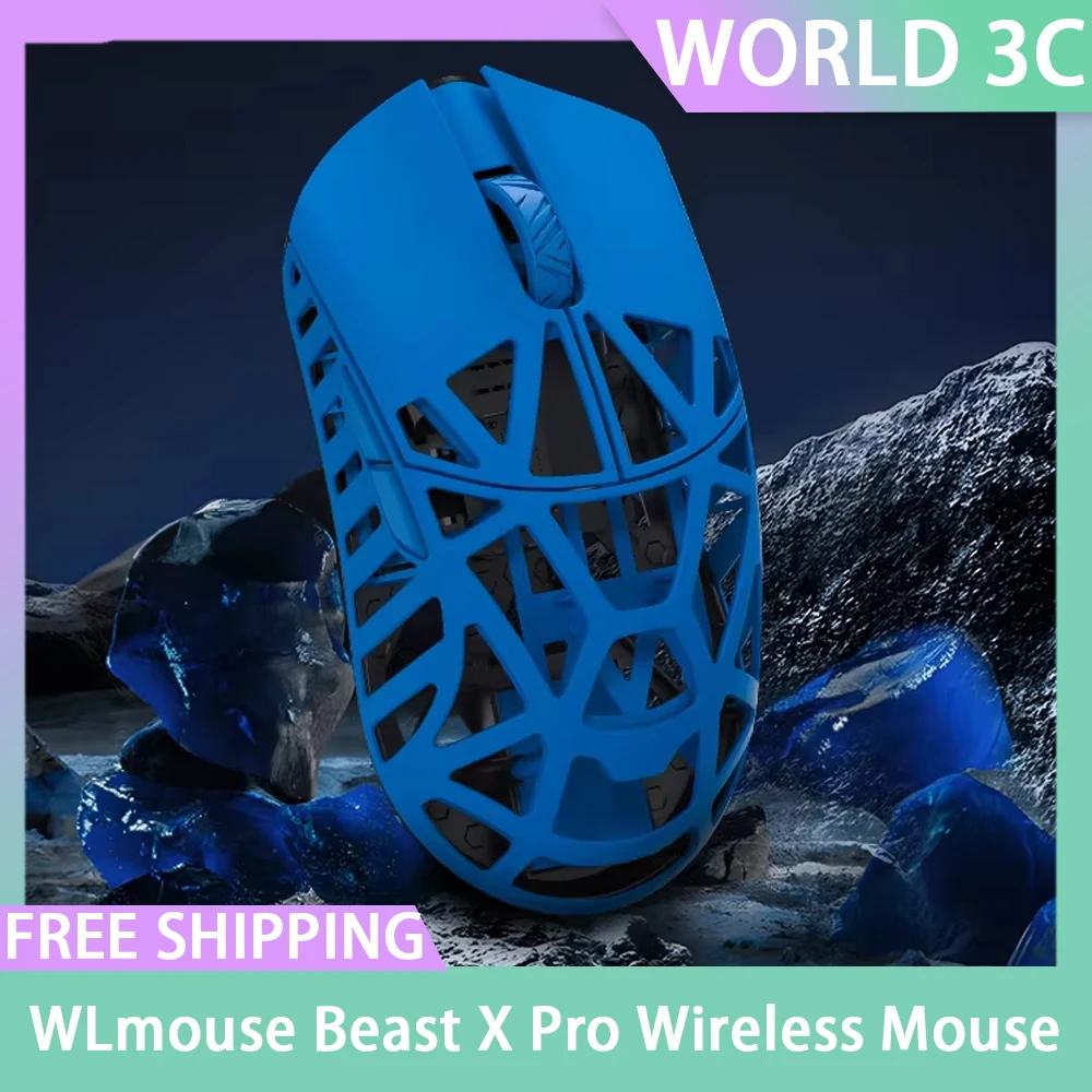 

WLmouse Beast X Pro Wireless Mouse Magnesium Alloy PAW3395 Sensor Nordic 52840 Chip Two Mode FPS Customized Gaming Mouse
