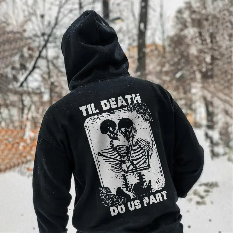 

Осенне-зимняя толстовка унисекс из хлопка Til Death Do Us Part Rose с принтом, элитная роскошь для мужчин и женщин, топ Y2k