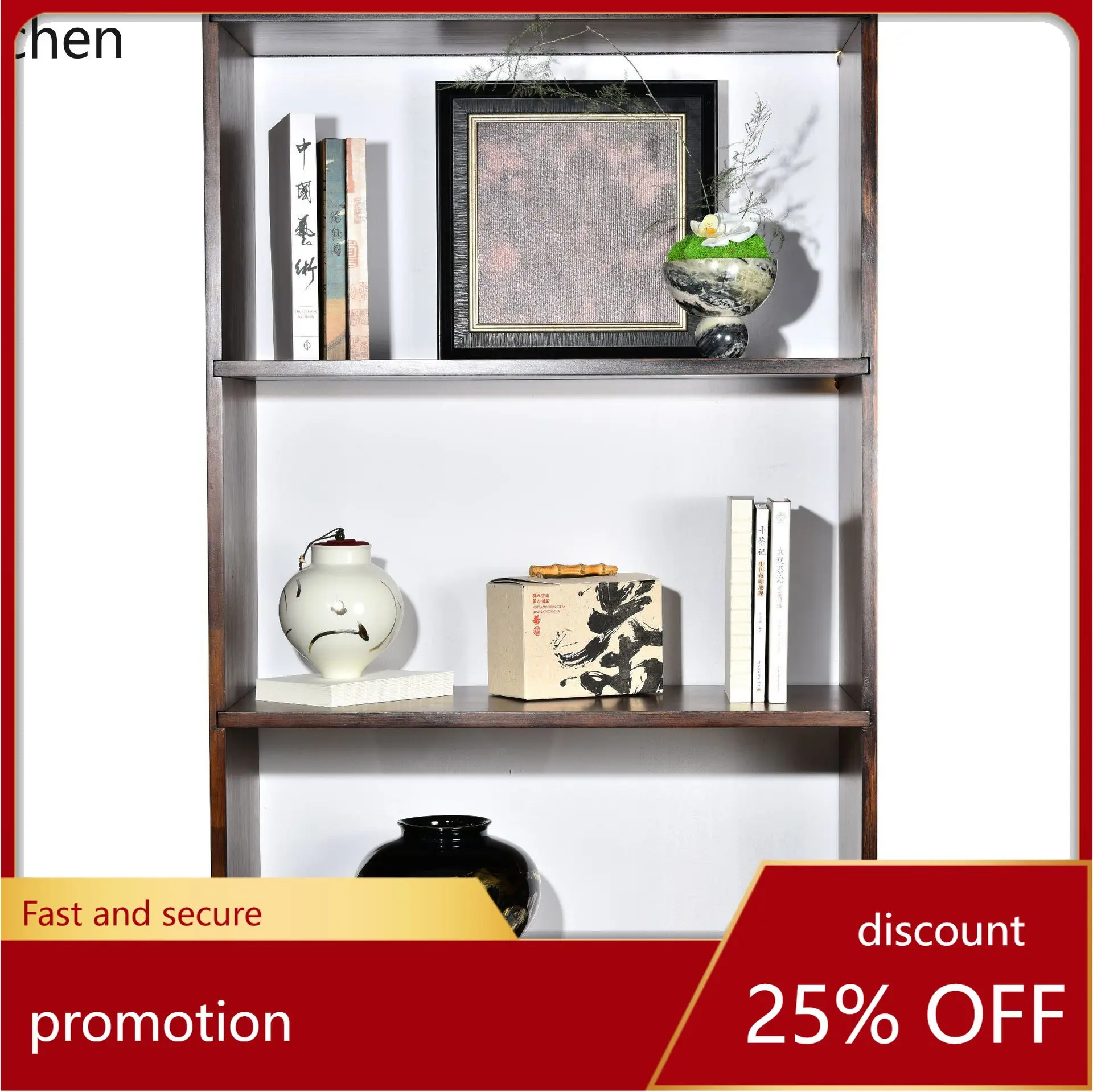 Zml bookshelf decor set - zen-inspired premium office open shelf display - soft decorative accents