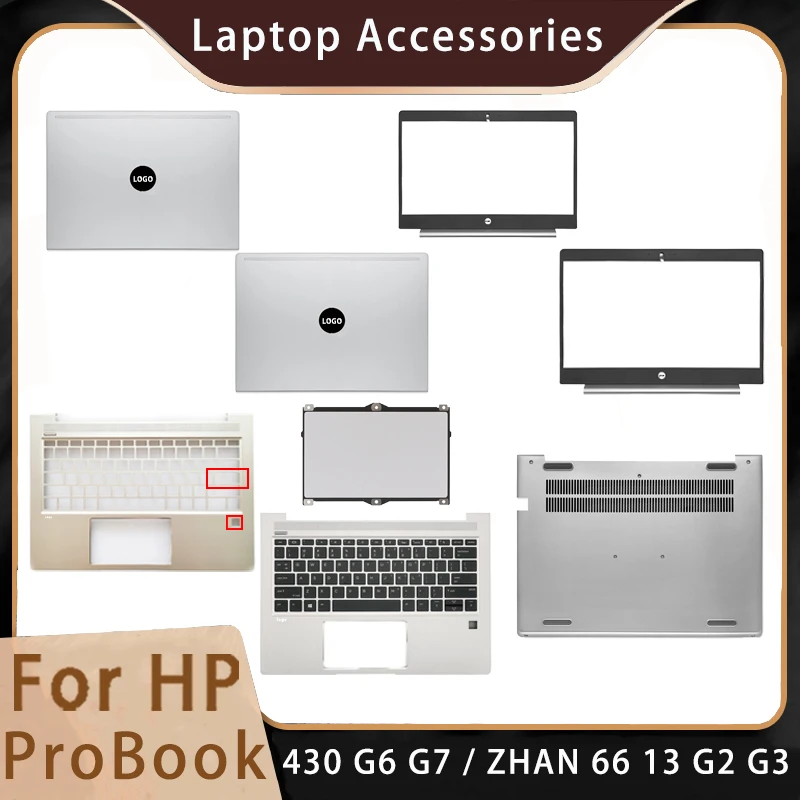 

New For HP Probook 430 G6 G7 ZHAN 66 13 G2 G3 ;Replacemen Laptop Accessories Lcd Back Cover/Front Bezel/Bottom With LOGO