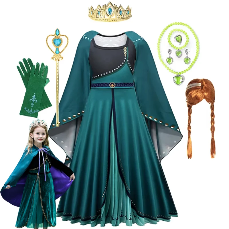 

2025 платья принцессы, карнавальный бал для девочек, костюмы для косплея, платья с длинными рукавами, детская одежда королевы, праздничные платья для девочек