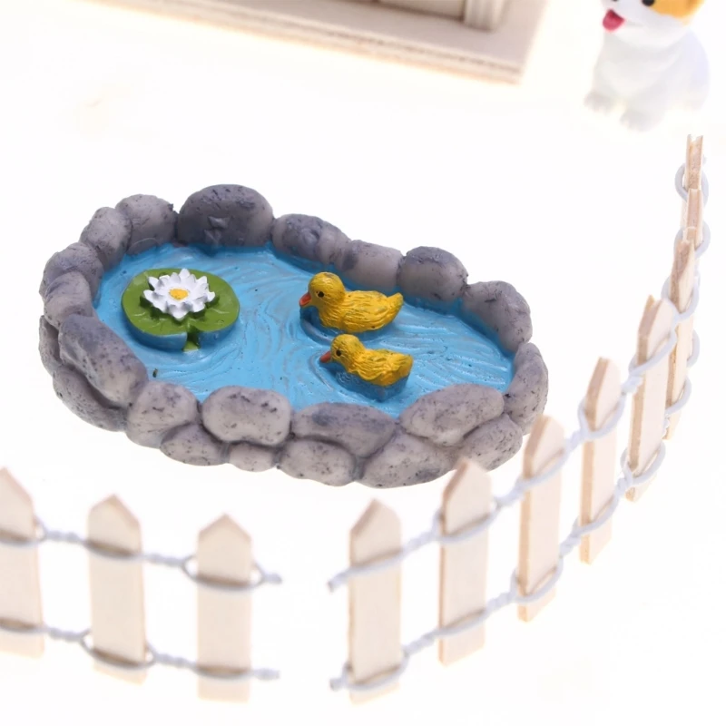 ドールハウス ミニチュア ガーデン デコレーション モデル 置物 妖精 風景アレンジメント 15UB