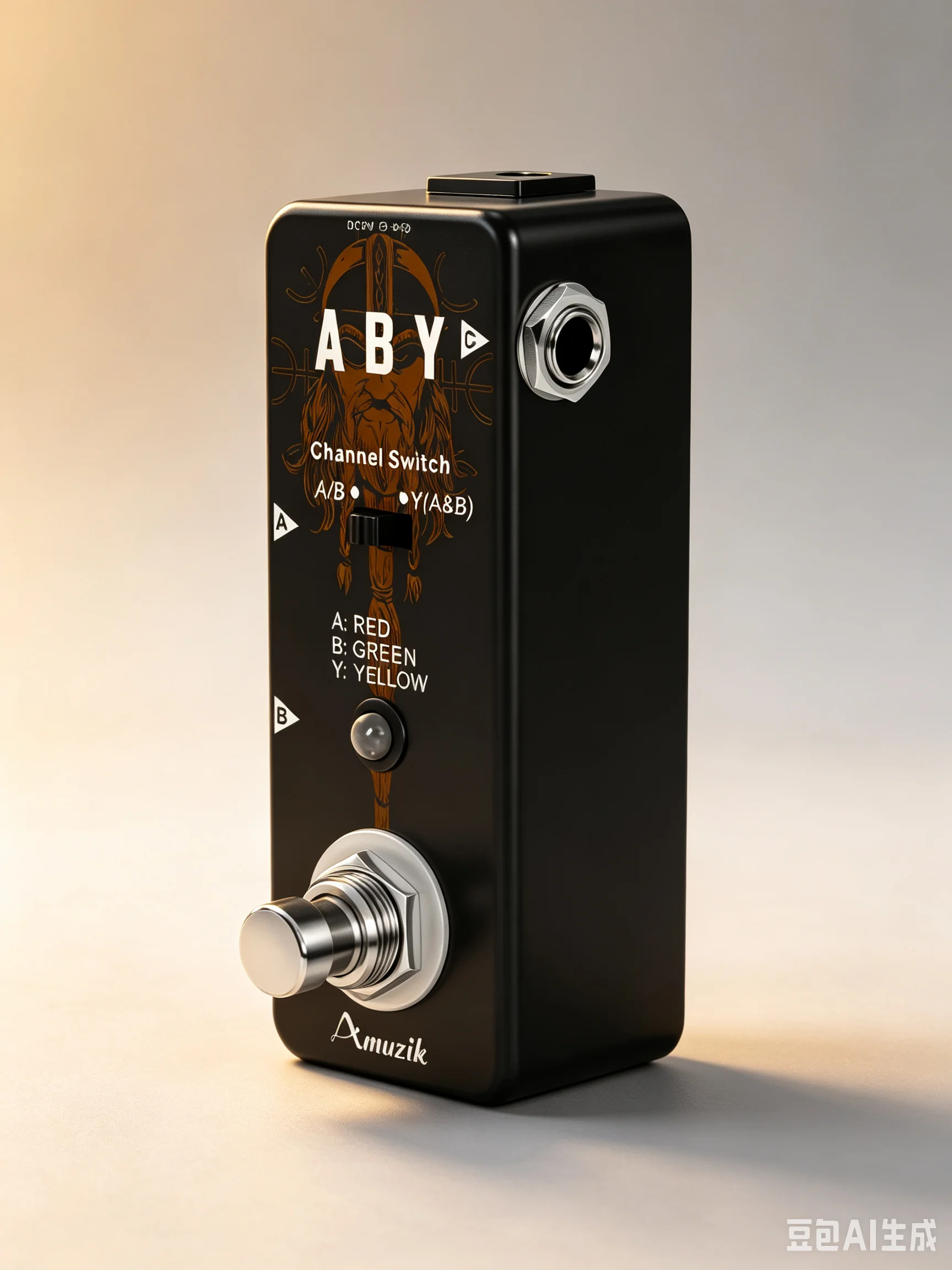AMUZIK LEF-330 ABY Switch Pedal Passive Signal Splitter Combiner True Bypass Mini Metal Guitar Accessory