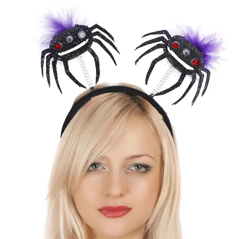 Spider Headpiece For Kids Creative Halloween Spider Headpiece Party Headwear Halloween Spider Accessories For Festival