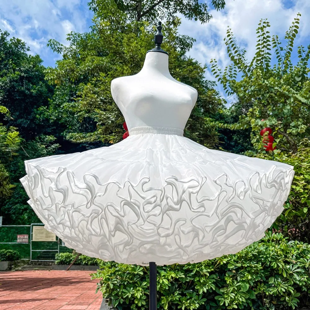 

Ultra Fluffy Petticoat Puffy Skirt 4-Layer Soft Tulle Boneless Slip Short Skirt Accessory for Balls Party