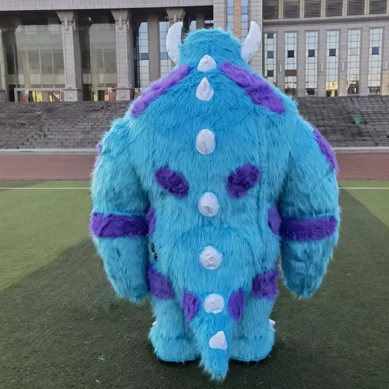 Inflatable Blue Monster Sullivan Mascot Costume Halloween Cosplay Costumes Blow Up Role Play Suit for Disfraz Fancy Event Party