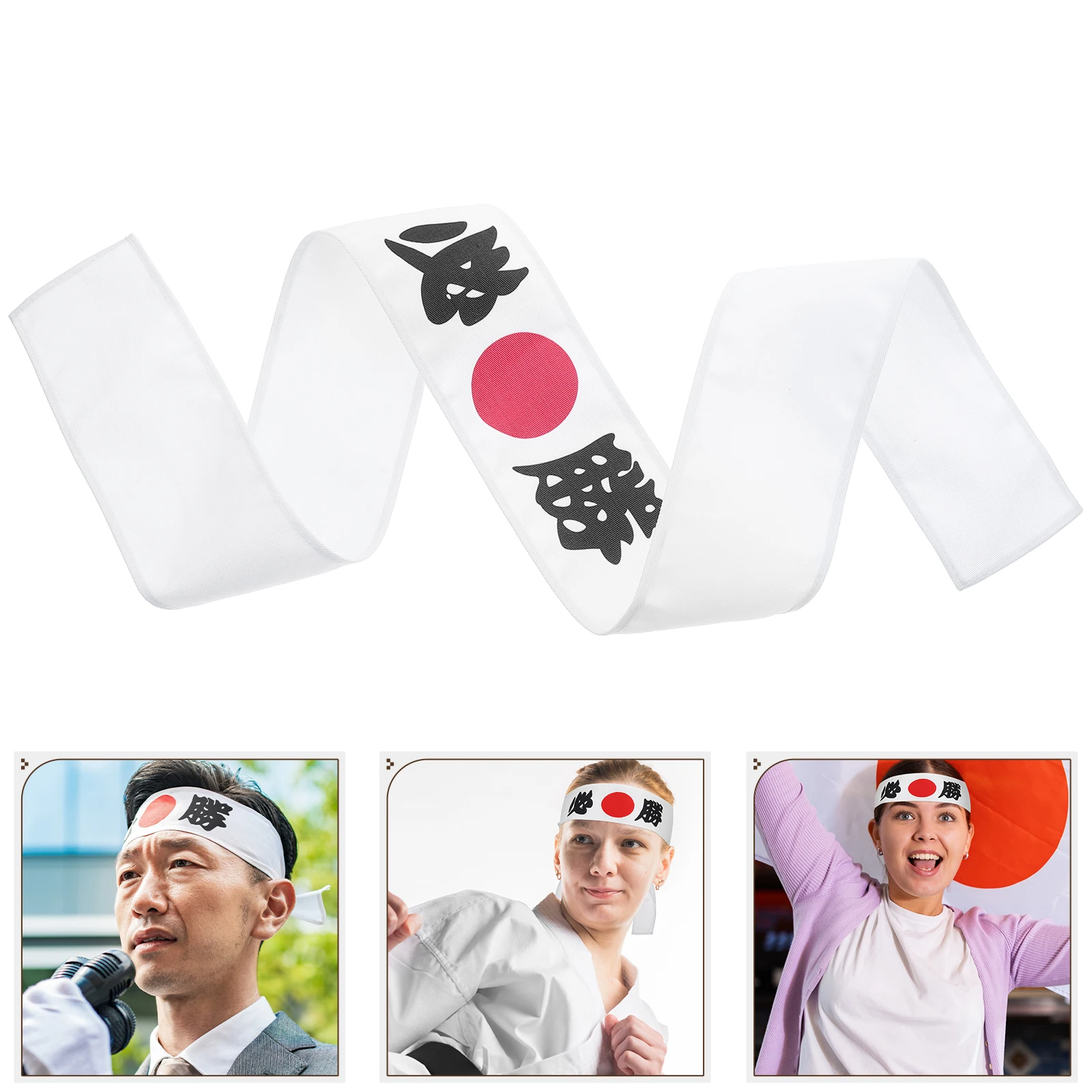 

Japanese Headscarf Bandanas for Men Dragon Headband Sports Caps Chef Headbands Karate Polyester Cooking Supplies