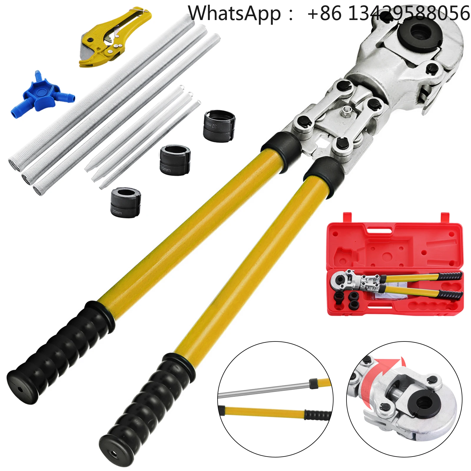 

SucceBuy-Taps for pressing plumbing pipes, hand tools with torsion spring and jaws TH 16-32mm pair