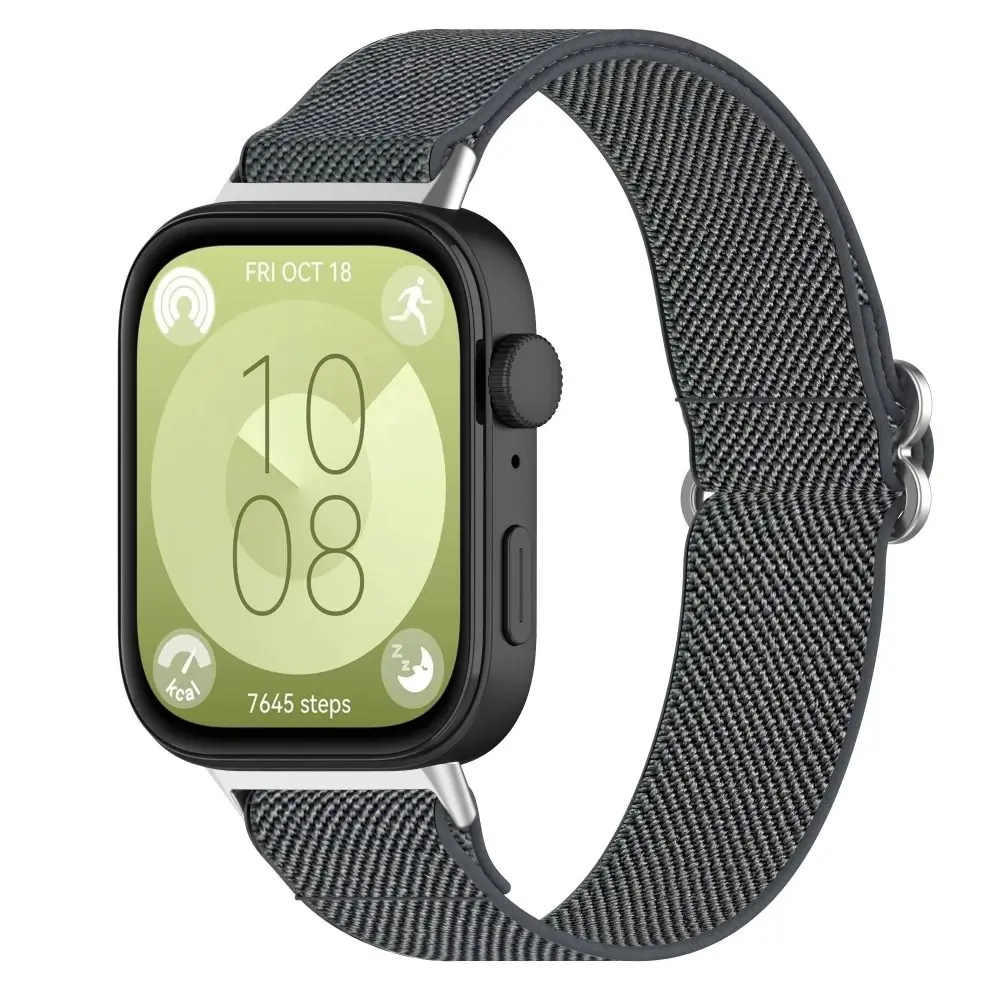 Adjustable Nylon Elastic Strap Replacement Accessories Wristband Bracelet Loop Comfortable Smart Watch for Huawei Watch Fit 3