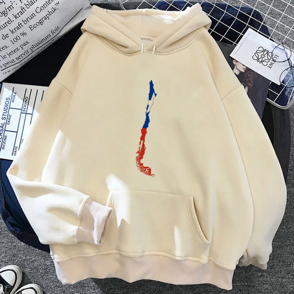 

Chile hoodies women japanese 90s anime clothes female Fleece clothing