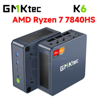 GMKtec K6 R7 7840HS Mini PC DDR5 5600MHz PCIe4.0 NVMe SSD 2.5G LAN USB4 WiFi6 BT5.2 Tri-Display Desktop Gaming Office Computer