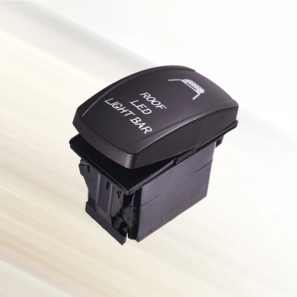 

Rocker Switch 12V 24V Universal Car Boat Trailer Rv Led Indicator Fog Lamp Toggle On Off Control Panel Black