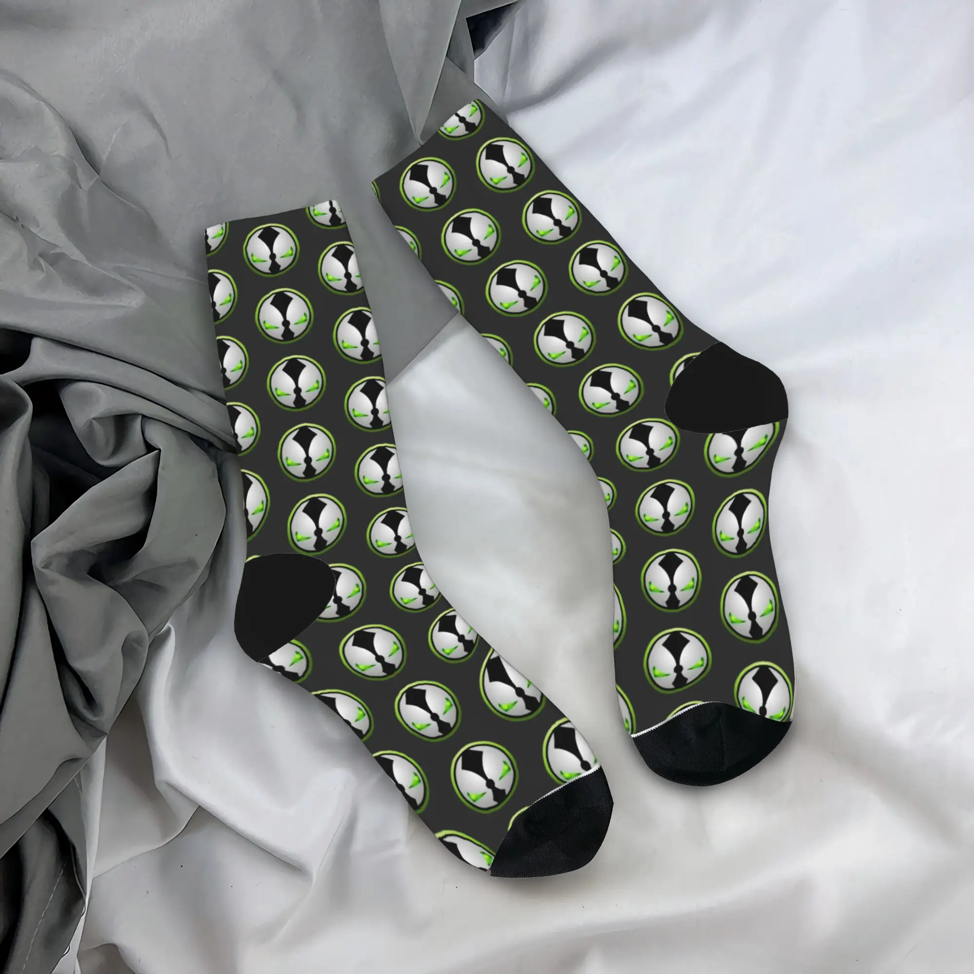 

S-Spawn Socks Fashion Stockings Winter Anti Skid Men Socks Medium Soft Graphic Outdoor Sports Socks