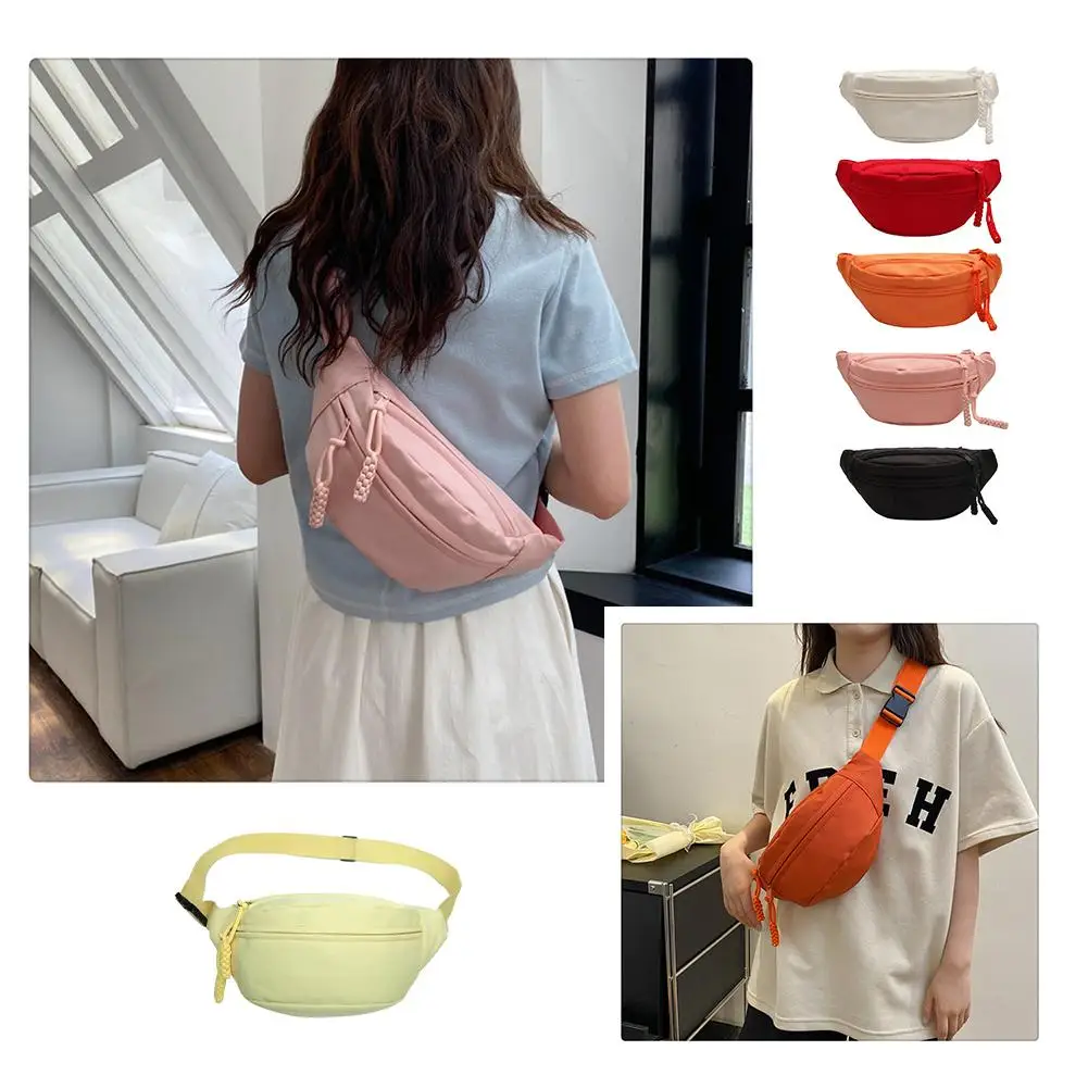 Casual Multicolors Small Bag For Women 2023 Autumn And Winter New Trend Fashionable Sports Waist Bag Niche Versatile Chest X9G9