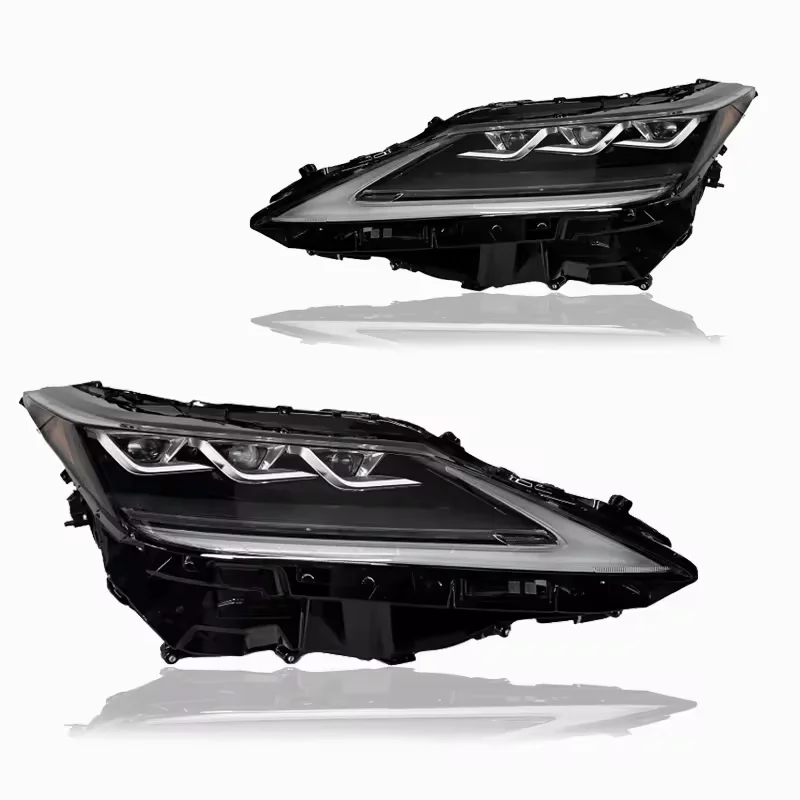 2 PCS Wholesale Headlights for Lexus Rx350 Rx450 2019-2023 Triple Beams Led Headlight with AFS