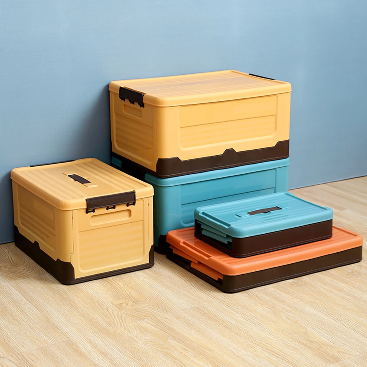 

Small Collapsible Plastic Storage Box Students Dormitory Put Books Home Loading Clothes Organisation Car Storage Box Sub