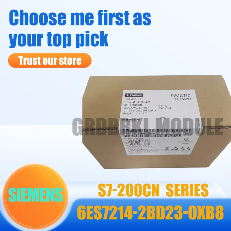 

New Original SIEMENS 6ES7214-2BD23-0XB8 6ES7 214-2BD23-0XB8 S7-200CN CPU224XP PLC Controller