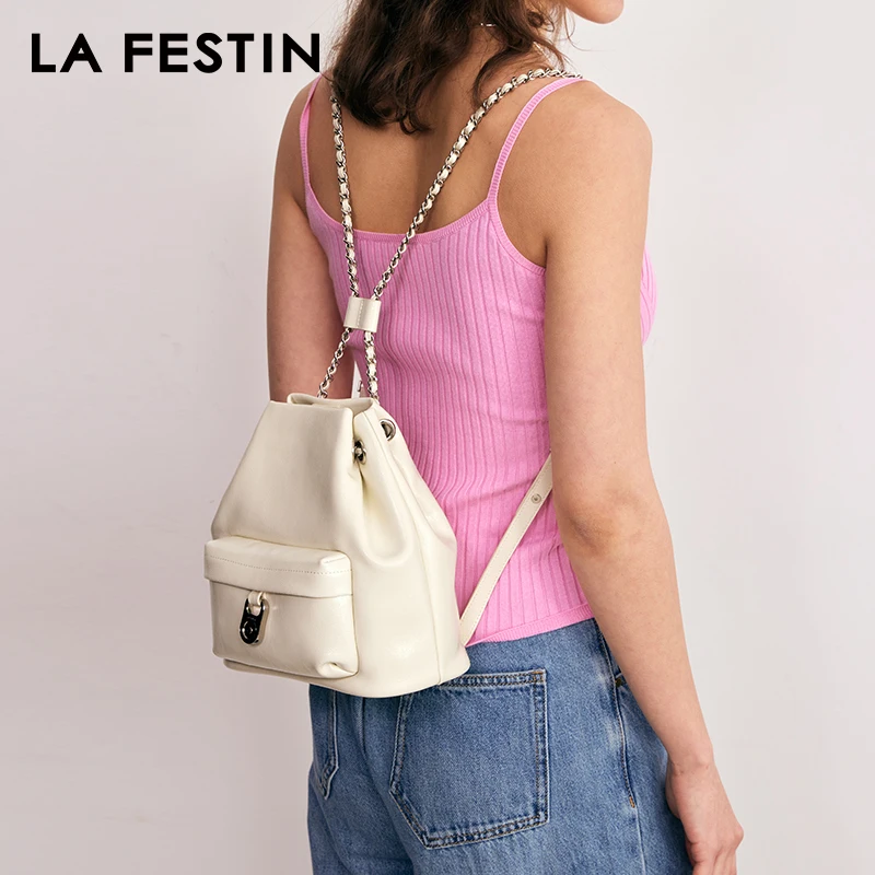 LA FESTIN 2024 New Backpack Women\'s bag Designer Luxury Bag Shoulder Bags Fashion Ladies Bags Leather Bag Small Bags