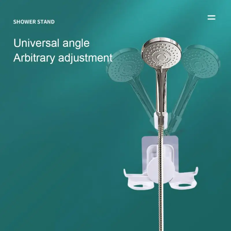Multi-function Universal Adjustment Shower Holder Bracket Bathroom Free Punching Seamless Paste Shower Shower Head Base Bracket