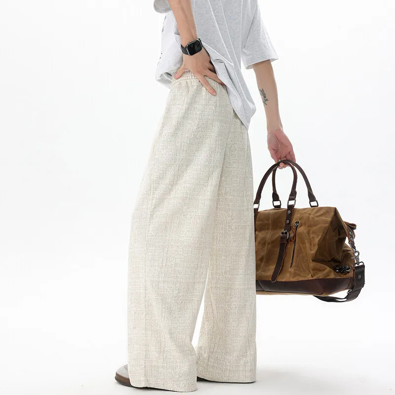 تصميم جديد للجنسين مستقيم الساق السراويل عارضة تنفس مريحة رواية النسيج الأزياء مريح العصرية الأنيقة Athleisure السراويل #5