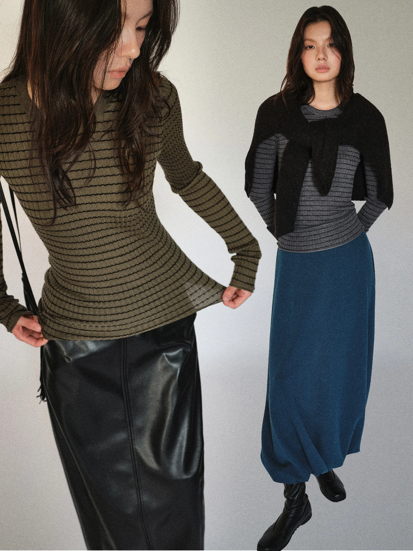 

FSYSKINS New Australian Merino Wool Knitted Flower Twist round Ne Skin-friendly Texture Knitted Base Women's Long Sv...