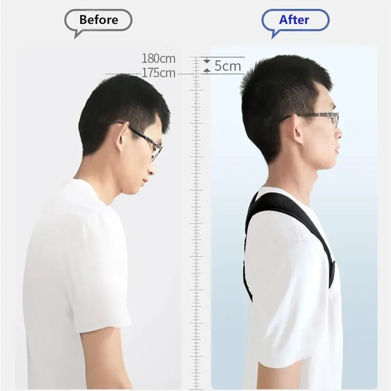 Adjustable Posture Corrector 3-in-1 Back Brace Adults Lumbar Support Pain Relief Body Shaper Waist Trainer Home/Gym