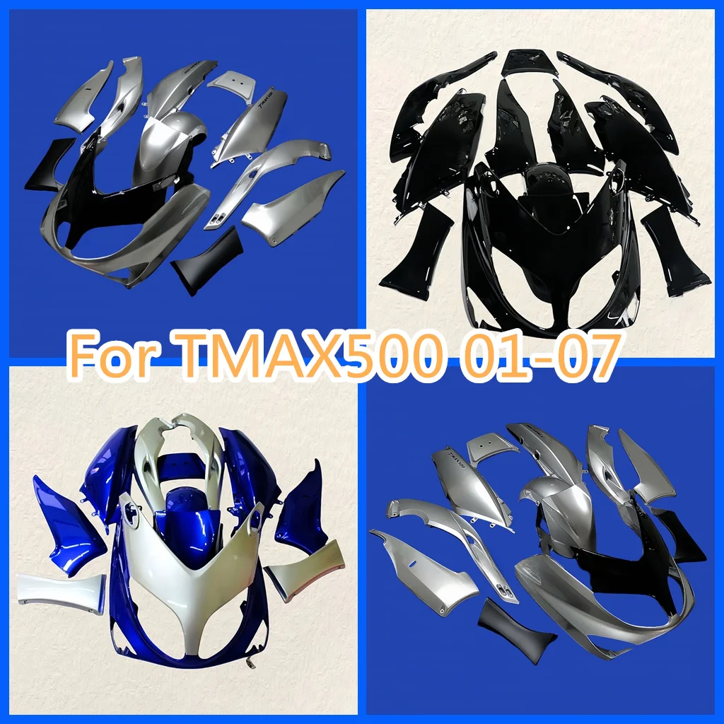 Fairings Motorcycle TMAX500 01 02 03 04 05 06 07 Plastic Aftermarket Injection Mold for YAMAHA TMAX 500 2001-2007 Free Custom