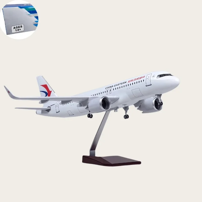 

1/80 Scale 47 cm China Eastern Airlines A320 Neo With Lighting And Wheels Die-cast Resin Collection Home Decor Display