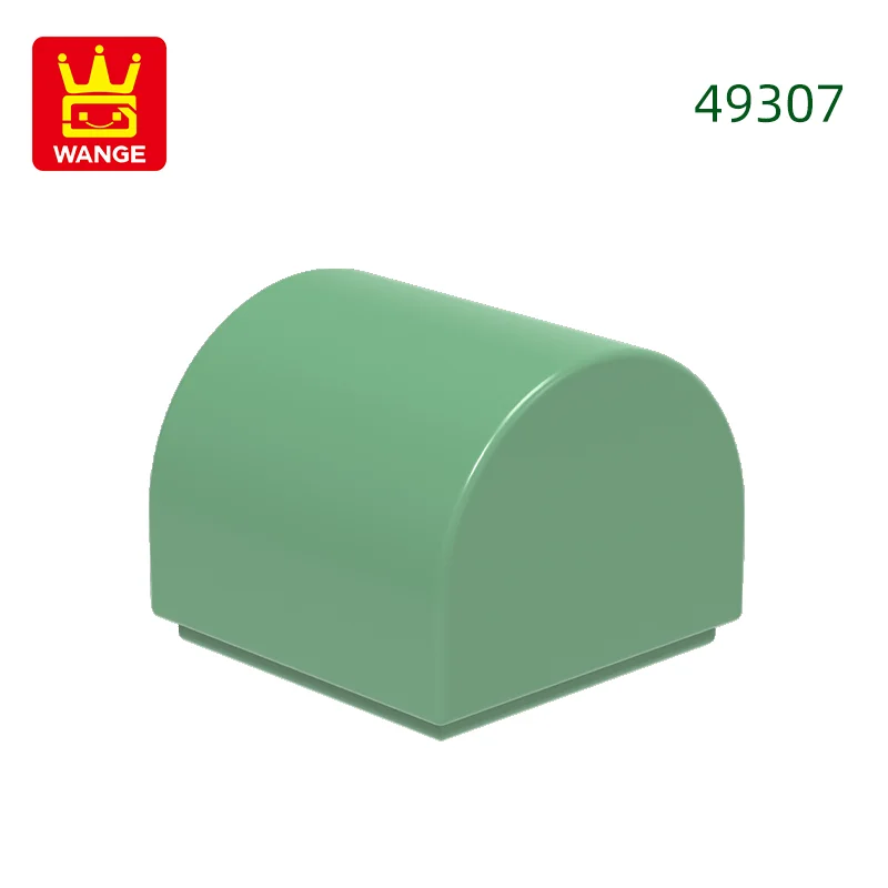416 stks/partij 49307 1x1x2/3 Dubbele Gebogen Top Bouwstenen MOC Helling Accessoires Compatibel met baksteen Kinderen Speelgoed Geschenkdoos
