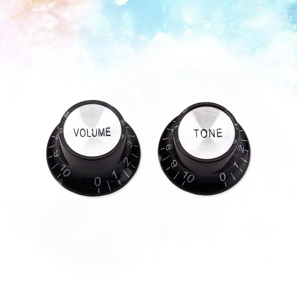 

2 Pcs Electric Guitar Knob Parts Volume Tone Control Knobs Cap for Potentiometer