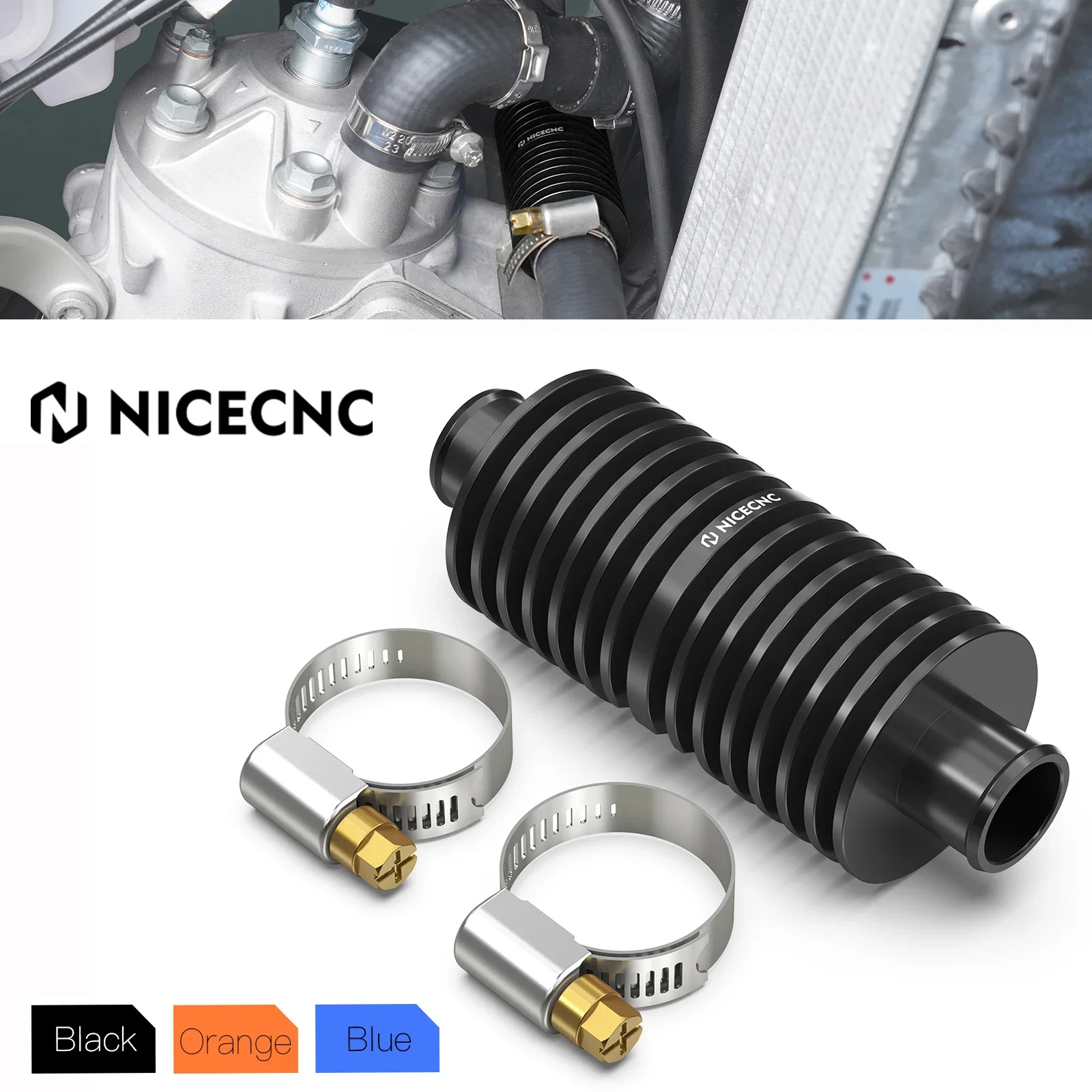 

For GasGas EC 300 EC250 MC250 EX MC EC 250 300 KTM EXC 300 XCW300 For Husqvarna TE300 TX300 2024 Radiator In Line Water Cooler