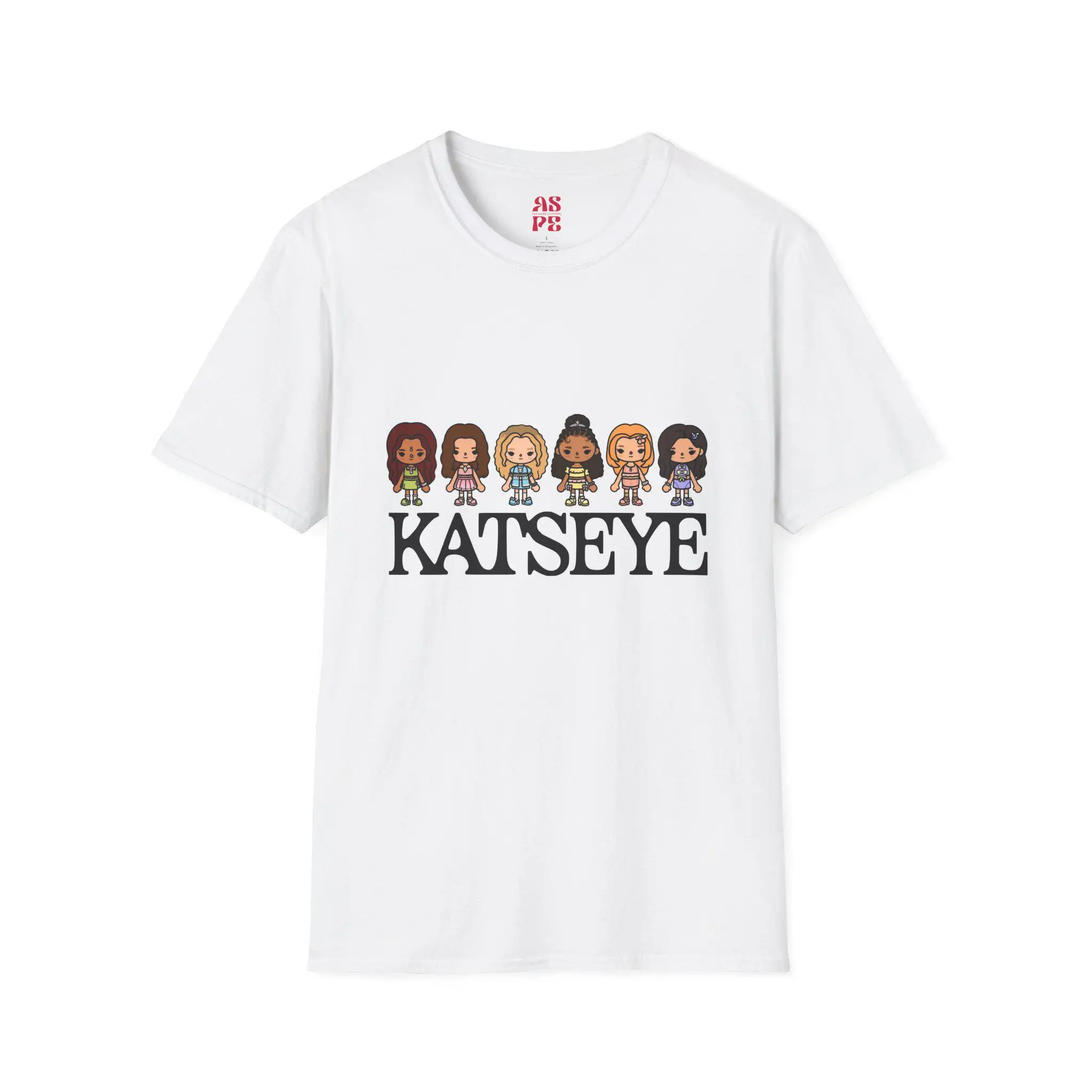 KATSEYE x TOCA BOCA Camiseta infantil unissex, roupa casual para concerto, camisa casual diária