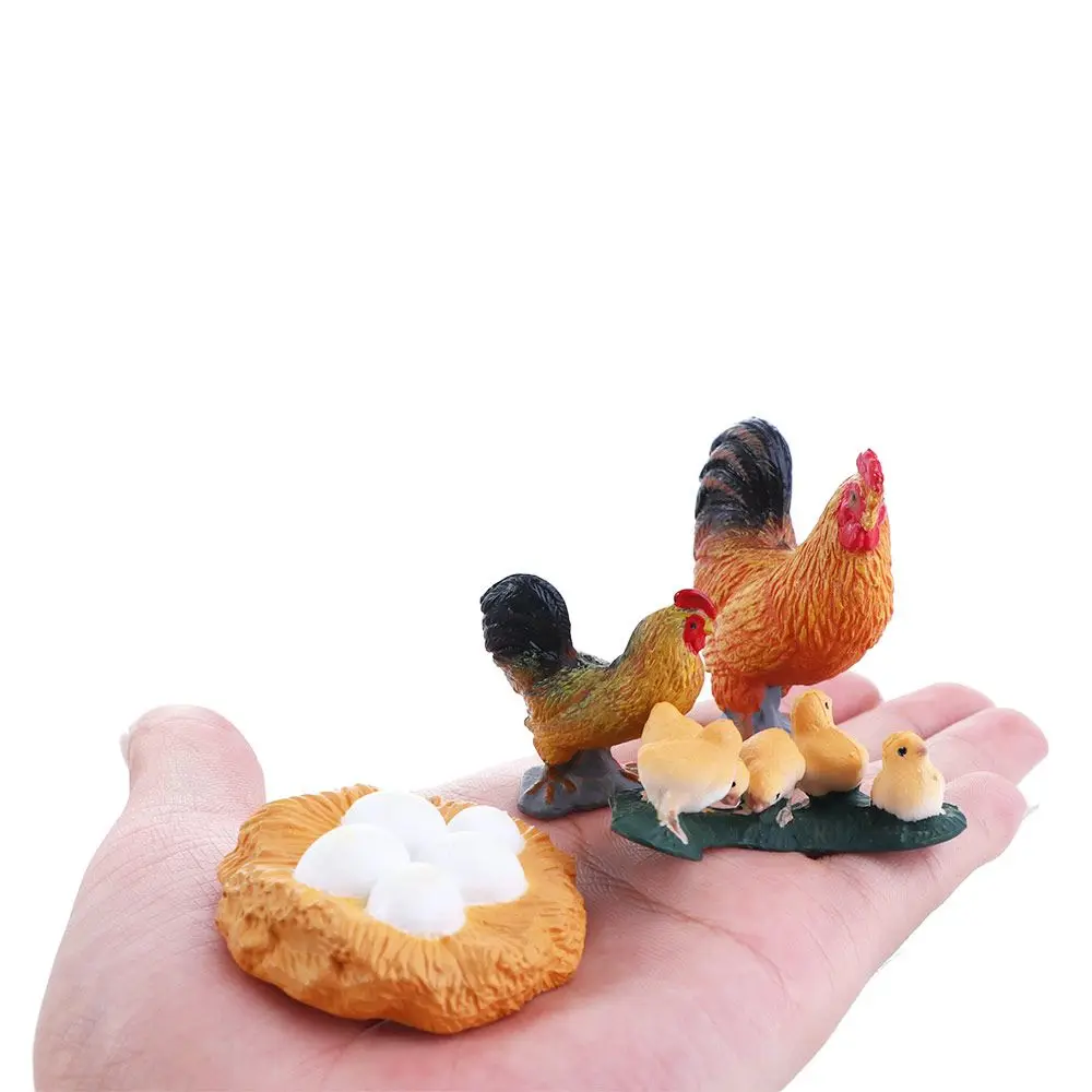 Growth Cycle Swan Model Educational Toys Cock White Goose Growth Cycle Simulation Cycle Duck Figurine Life Cycle Figures