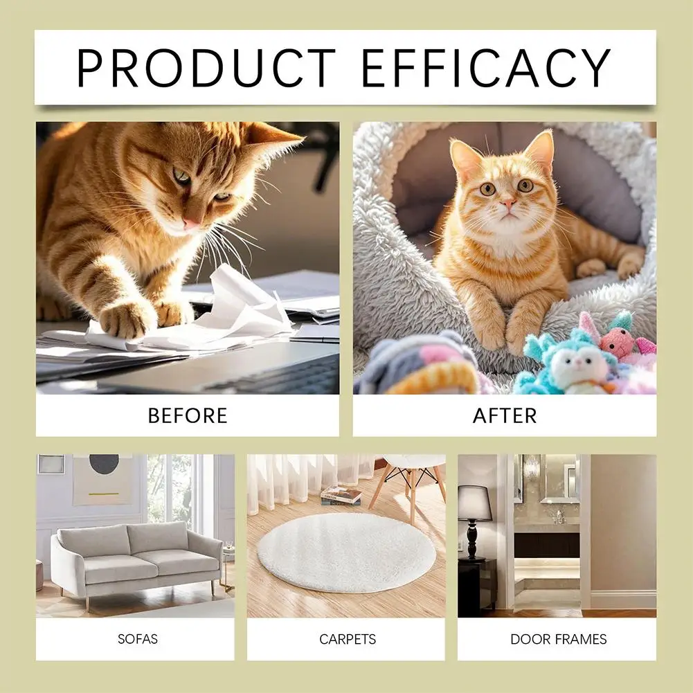رذاذ مضاد للخدش للحيوانات الأليفة، زيت قشر الليمون، ديناتونيوم بينزويت يمنع القطط من الخدش، يحمي الأدوات المنزلية #5