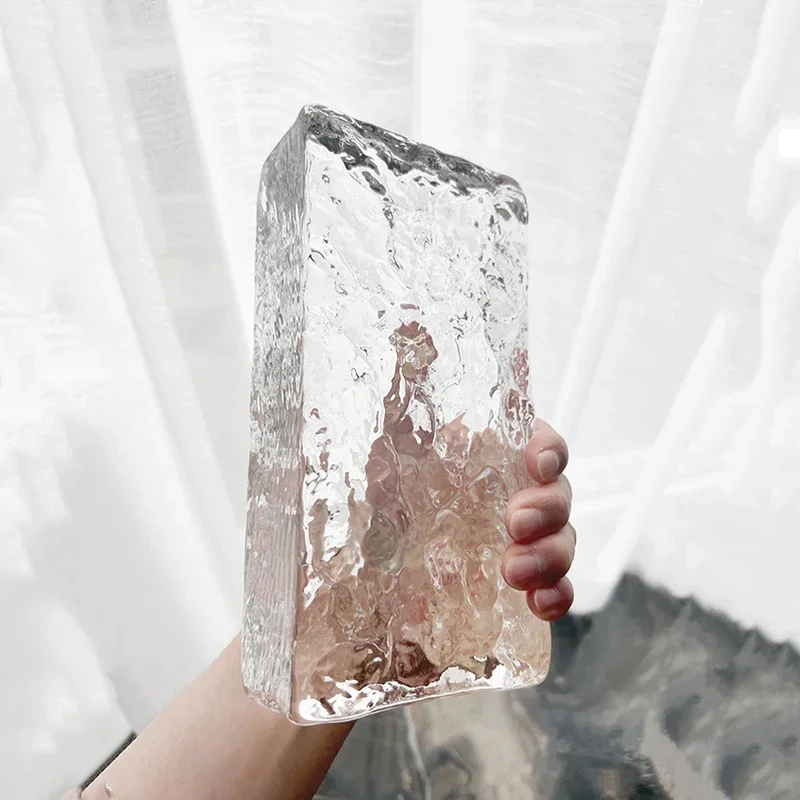 

%a Simple Style Transparent Crystal Glass Wall Plaque Wall Decoration,Brick Home DIY Decor,Colored Glass Plate,Living Room Orna