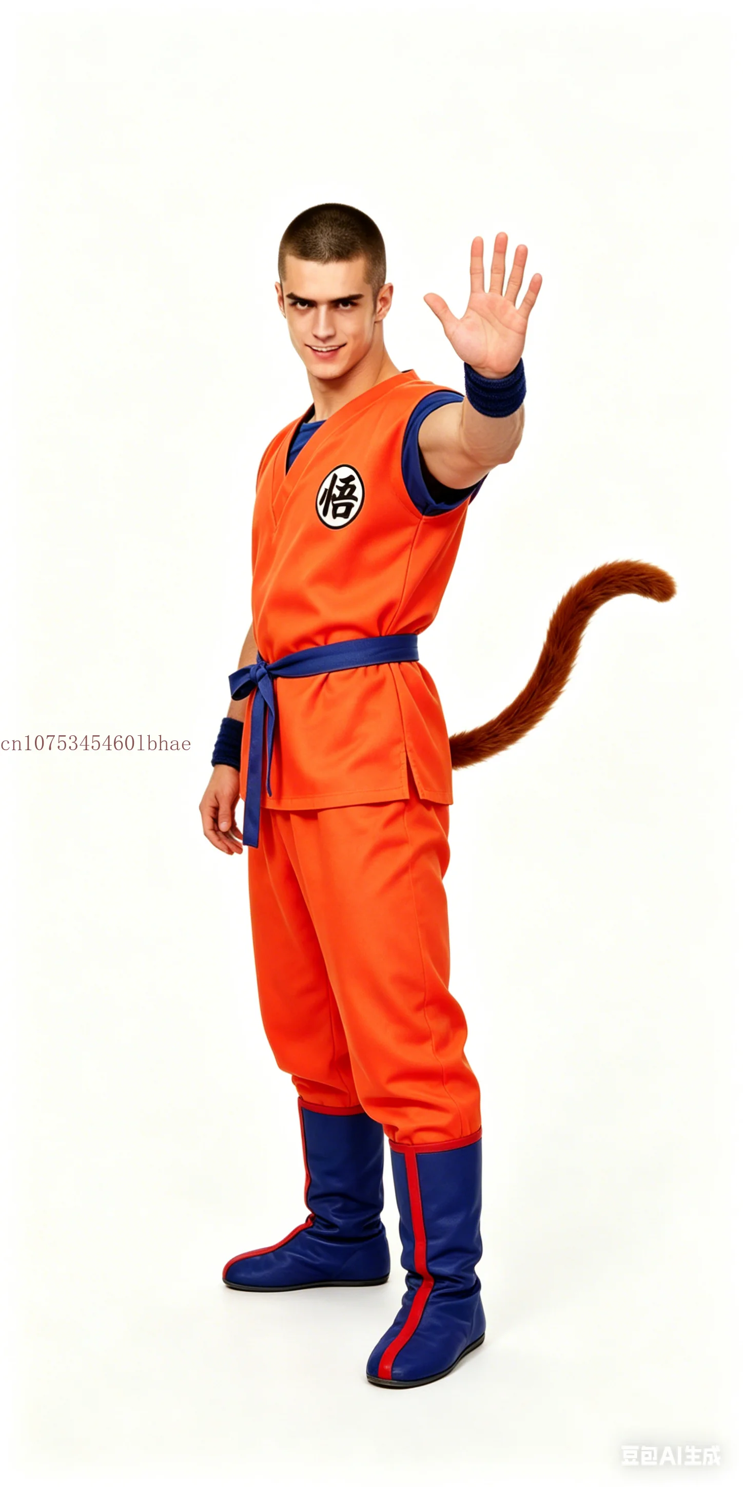 Fantasia de Cosplay do Son Goku para Crianças e Adultos, Macacão de Super-Herói Japonês para Meninos, Fantasia de Halloween Saiyan