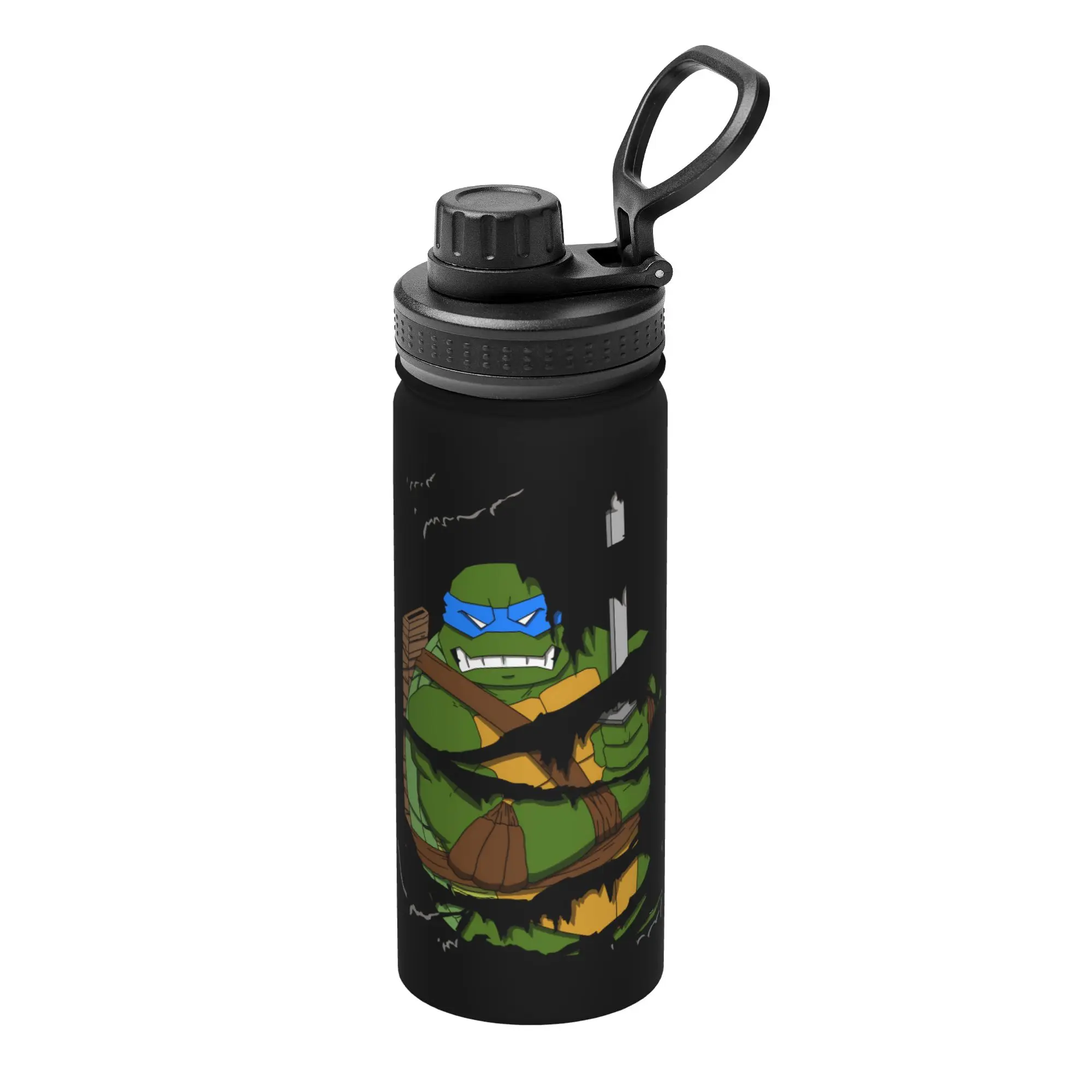 Cartoon Ninja T-Turtles 18OZ Sports Insulated Kettle  Coffee Cups Stainless Steel Car Mug 18OZ