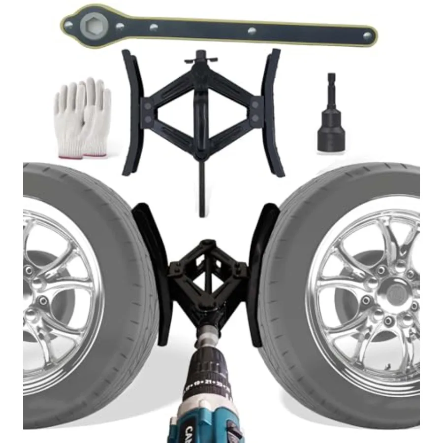 

RV Rotatable Wheel Chock Stabilizers Drill Adjusted Camper Heavy Duty Tire Chock Stabilizers Travel Trailers Wheel Chock Scisso