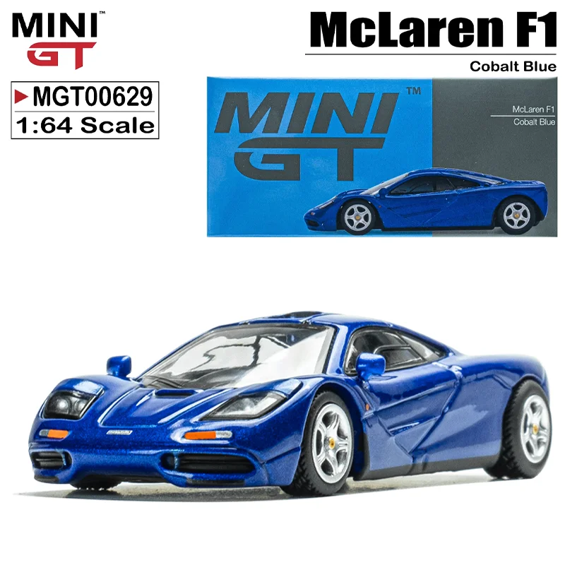 

MINIGT Scale 1/64 Mclaren F1 Cobalt Blue Alloy Toy Motor Vehicle Diecast Metal Model Gifts