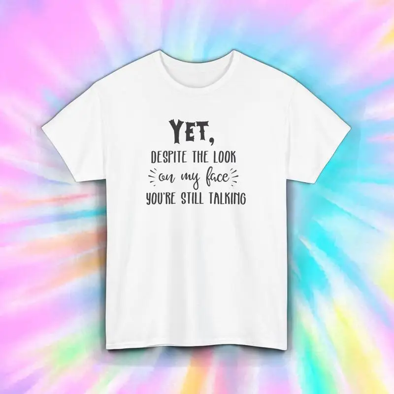 

Забавная говорящая футболка S 5XL, годкий юмор с выражением лица, саркастичный