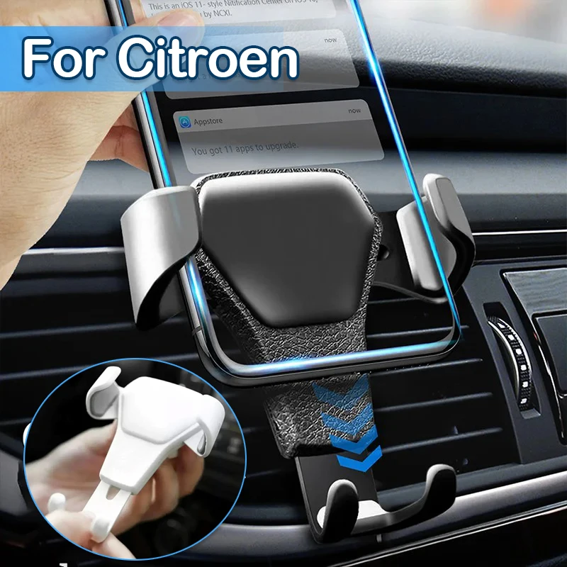 

1Pcs Gravity Car Phone Holder Air Vent GPS Stand Car Accessories For Citroen C5 C5X C6 C3-XR Elysee