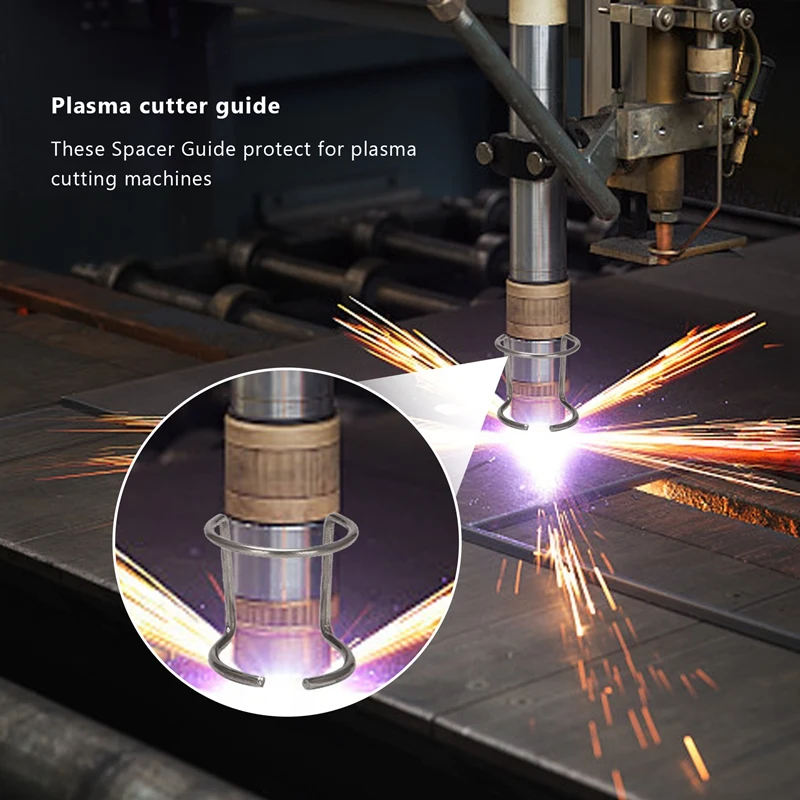 10 Pcs Spacer Guide Plasma Cutter Torch Stand-Off For Air Plasma Cutter Cutting Compatible With Wsd-60P Sg-55 Ag-60