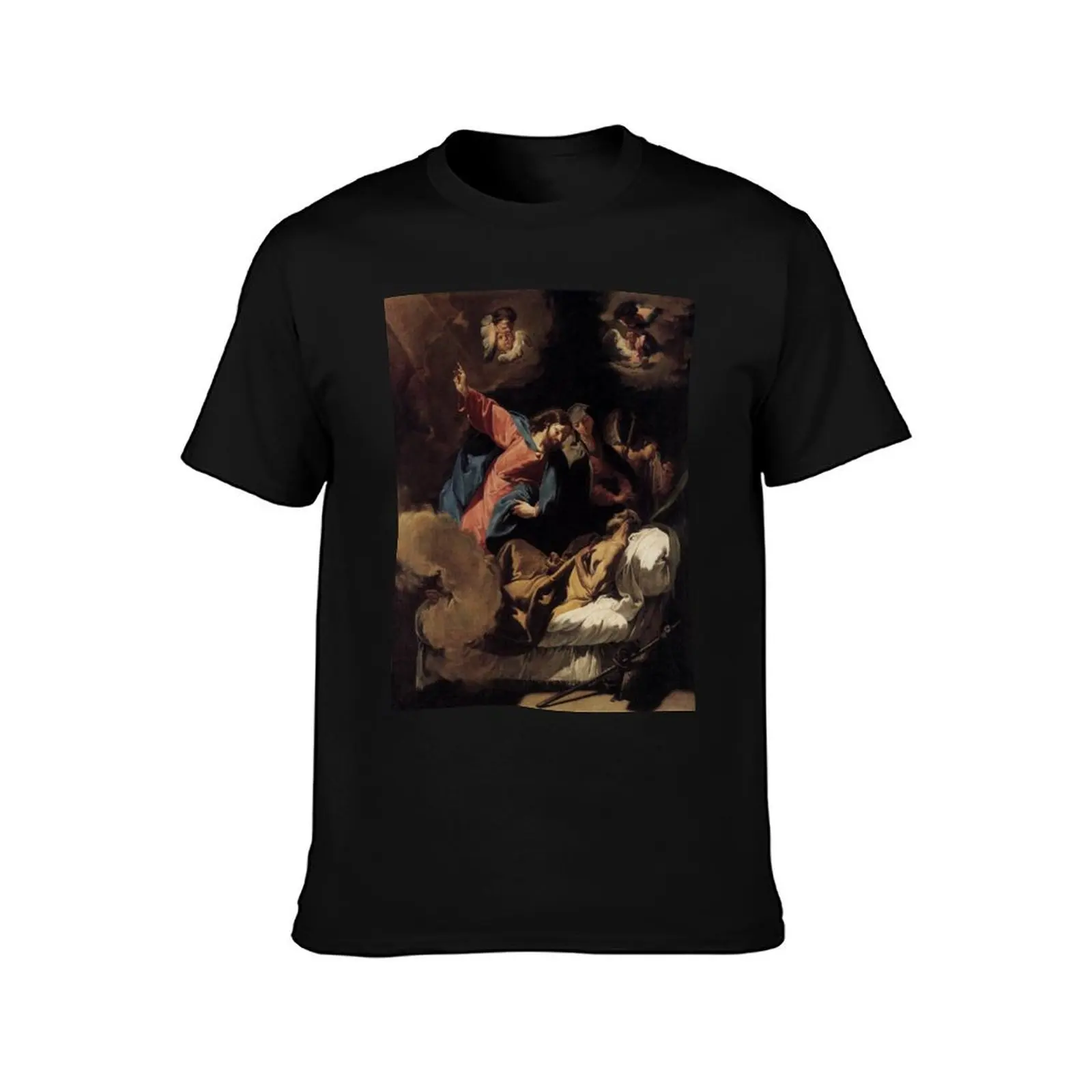Year of St. Joseph: The Death of Joseph, Pittoni T-Shirt Lightweight Casual Summer T-Shirt