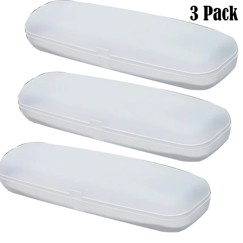 3pcs Portable Travel Glasses Box Women Colorful Random Color PVC Eyeglasses Bag Protection Carry Case Men Myopia Eyewear