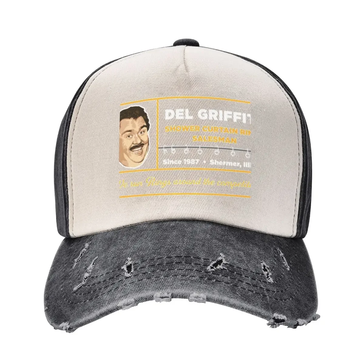 Del Griffith Shower Curtain Rings Salesman Baseball Cap Beach Bag Cosplay hard hat Women Caps Men's