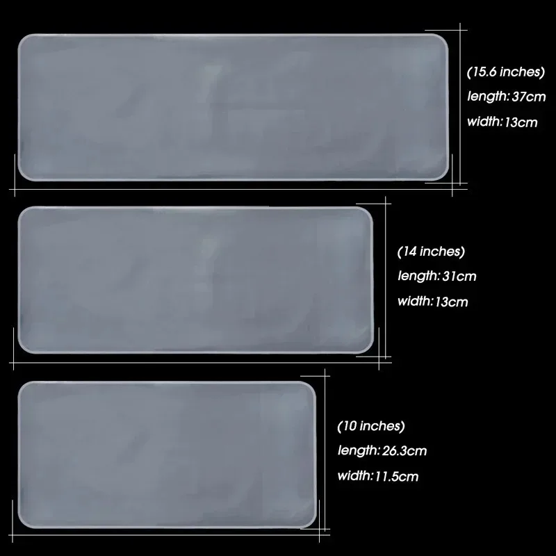 Per Notebook portatile 10 14 Custodia per tastiera da 15,6 pollici Pellicola protettiva antipolvere impermeabile in silicone morbido Protezione trasparente