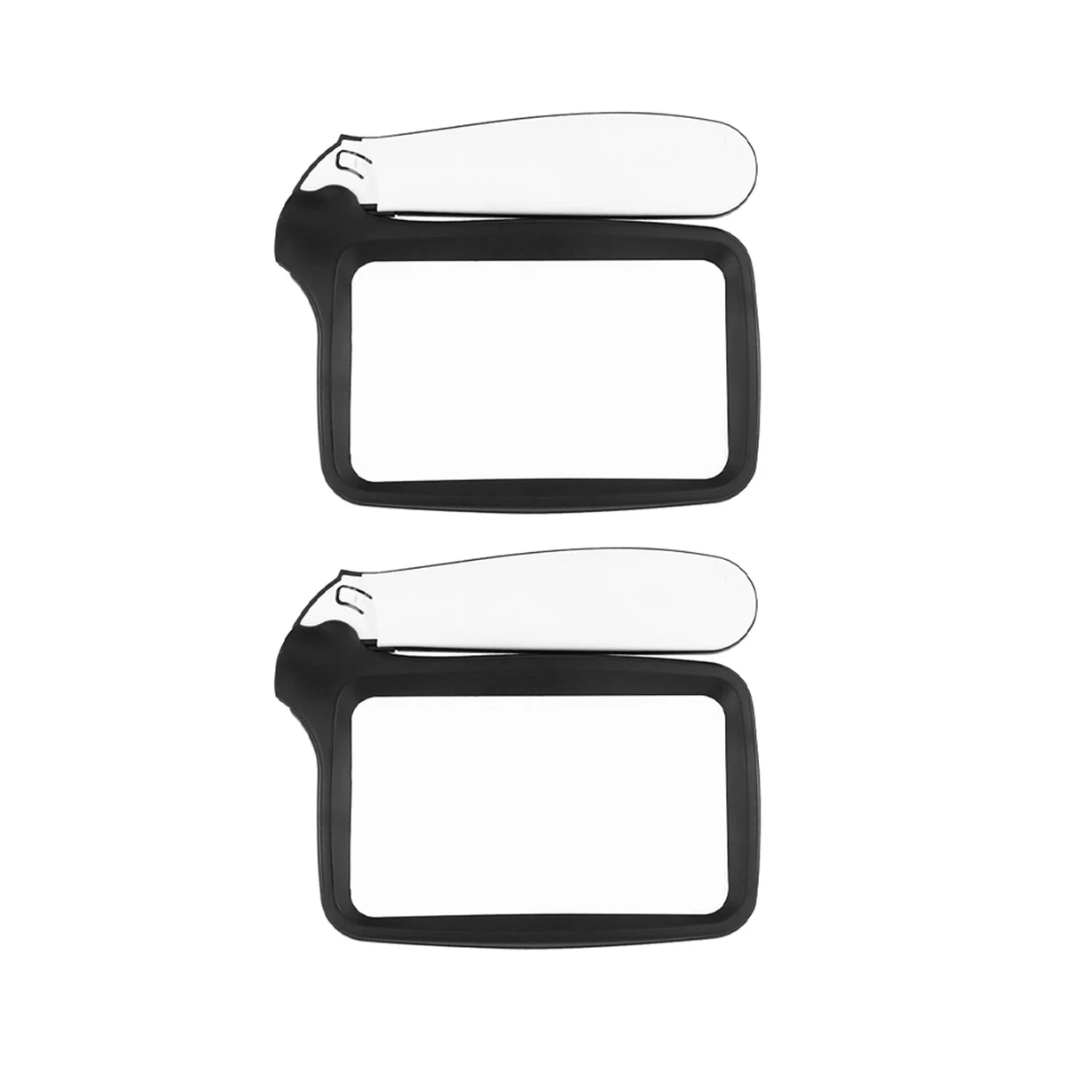 

2 Pieces Folding Handheld Magnifying Glass Elderly Reading Newspaper High-Definition Acrylic Magnifying Glass