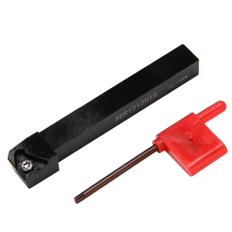 ABHU 1Pc Ser1212h16 Cnc 보링 바 홀더 + 10Pcs 16Er Ag60 선반 터닝 도구 세트 용 렌치가있는 터닝 인서트