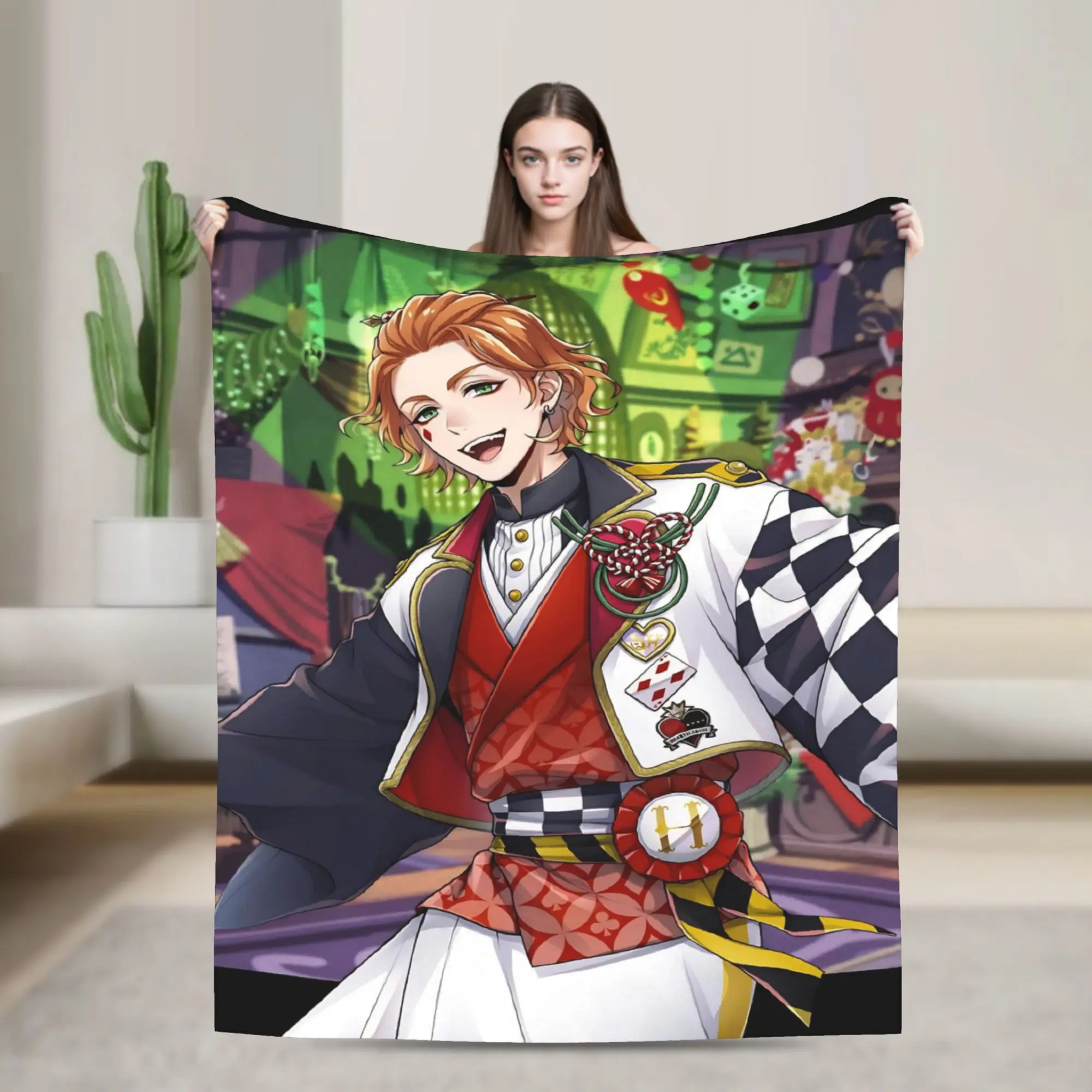 Comfortable Twisted Wonderland Leona Kingscholar  Blanket Accessories Bed Decorative  Throw Blanket Ultra-Soft Flannel