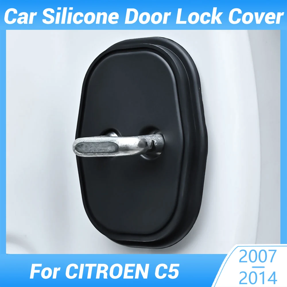 

Car Door Mute Damping Cushion Silicone Door Lock Buckle Door Anti-collision Protective Cover For CITROEN C5 2007-2014